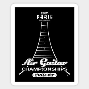 12th Annual Paris Air Guitar Championships 1987 Sticker